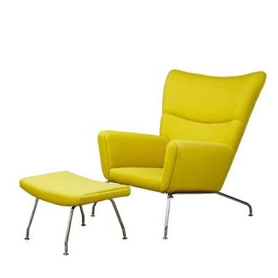 ভেলভেট Upholstering ইন্ডোর Chaise লাউঞ্জ চেয়ার সলিড কাঠ স্টেইনলেস স্টীল লেগ ভিতরে