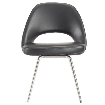 স্টেইনলেস স্টিল লেগ সঙ্গে রেস্টুরেন্ট PU সজ্জিত ডাইনিং চেয়ার